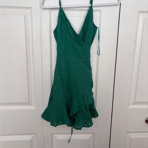 Green Wrap Dress